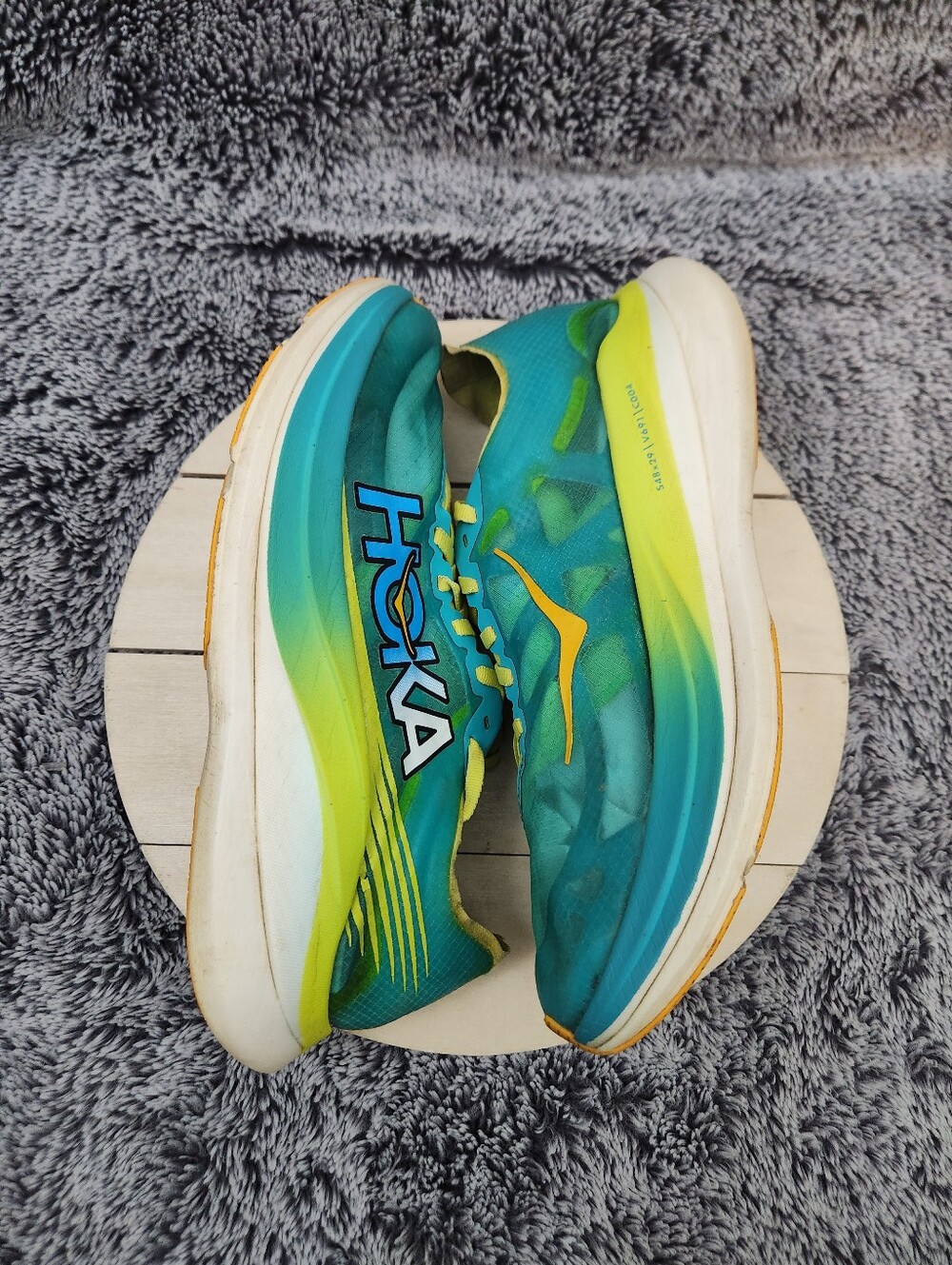 Hoka One One Rocket X2 Running Shoes Women’s 9.5 Men’s 8.5 - Picture 4 of 8